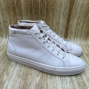 Suitsupply Leather High Top Sneakers Men's Size 9 EU‎ 42 Minimalist Casual Shoes